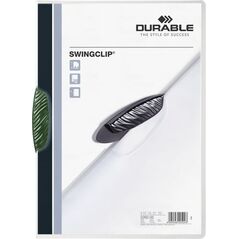 Durable Skoroszyt Swingclip Zaciskowy A4 / 30 kartek Zielony 709990 4005546205243