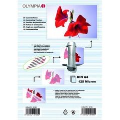 Olympia Folia do laminacji A4/125mikronów/25 sztuk (9185) 718167 4030152091850