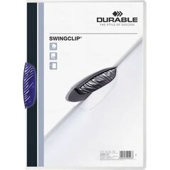 Durable Skoroszyt Swingclip Zaciskowy A4 / 30 kartek Granatowy 709993 4005546205267