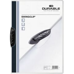 Durable Skoroszyt Swingclip Zaciskowy A4 / 30 kartek Czarny 709997 4005546205182