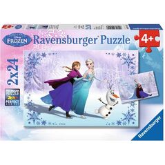 Ravensburger RAVEN. 2X24 EL. Frozen siostry - 091157 793324 4005556091157