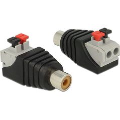 Adapter AV Delock Terminal Block czarny (65565) 792728 4043619655656