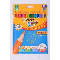 Bic KREDKI OŁÓWKOWE BIC KIDS EVOLUTION ECOLUTIONS PUDEŁKO 14+4 SZT - 920297 821875 3086123499126