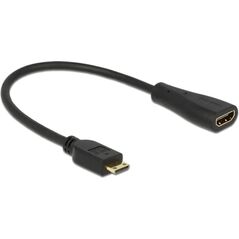 Adapter AV Delock HDMI Mini - HDMI czarny (65650) 826815 4043619656509