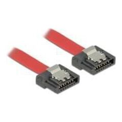 Delock SATA - SATA, 0.3m, Czerwony (83834) 865409 4043619838349