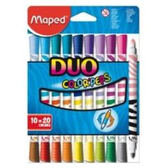 Corex Flamastry dwustronne Maped Color'peps 10 sztuk (847010) 886205 3154148470106