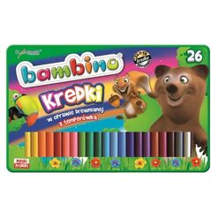 St. Majewski Kredki Bambino 26szt. w metalowym opakowaniu 925842 5903235003226