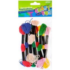 Craft with Fun Ozdoba dekor mulina nauka rękodzieło kolorowe 8mix 922073 5901350263808