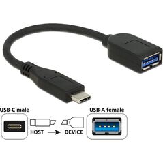 Adapter USB Digitus USB-C - USB Czarny  (65684) 933927 4043619656844