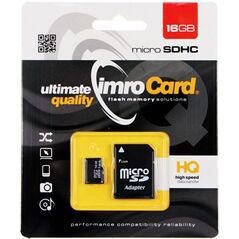 Karta Imro MicroSDHC 16 GB Class 10 UHS-I/U1  (KOM000558) 923522 5902768015379