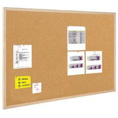 Bi-Office Tablica korkowa, 40x30cm, rama drewniana (5603750110125) 1003532 5603750110125