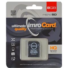 Karta Imro MicroSDHC 8 GB Class 4 UHS-I/U1  (KOM000464) 1017798 5900495272102
