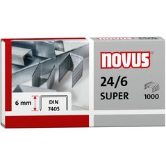 Novus Zszywki 24/6 DIN super x 1000 (4009729003688) 1039205 4009729003688