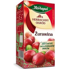 Herbapol HERBACIANY OGRÓD ŻURAWINA ( 2,5 G X 20 TOREBEK), KARTON 12 SZT 37091253 948088 5900956004556