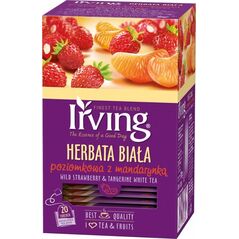 Irving HERBATA BIAŁA POZIOMKOWA Z MANDARYNKĄ 20 KOP. 48353825 948097 5907751483203