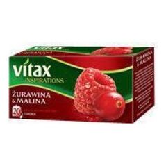 Vitax HERBATA VITAX INSPIRATIONS ŻURAWINA&MALINA 20 TOREBEK 6691322 948401 5900175431508
