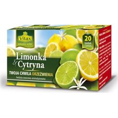 Vitax HERBATA VITAX INSPIRATIONS LIMONKA&CYTRYNA 20 TOREBEK 6691382 948406 5900175431522