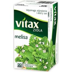 Vitax HERBATA VITAX ZIOŁA MELISA 20 TOREBEK 6631711 948410 5900175440432