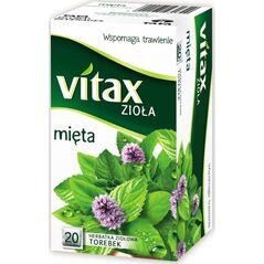 Vitax HERBATA VITAX ZIOŁA MIĘTA 20 TOREBEK 6631721 948411 5900175431720