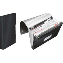 Leitz TECZKA Z 6 PRZEGRÓDKAMI CZARNA (39570094) 951659 4002432108145