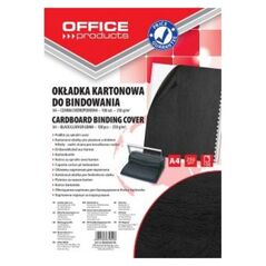 Office Products Okładki Do Bindowania, Karton, A4, 250 Gsm, Skóropodobne, 100 Szt., Czarne (20232525-05) 1088594 5901503679548