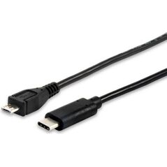 Kabel USB Equip USB-C - microUSB 1 m Czarny (12888407) 1101779 4015867198728