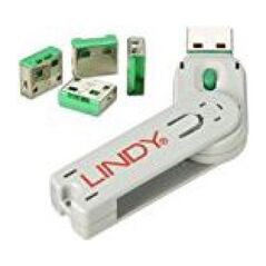 Lindy Zaślepki portów USB + Klucz (40451) 1118868 4002888404518