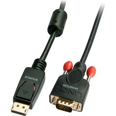 Kabel Lindy DisplayPort - D-Sub (VGA) 1m czarny (41941) 1124964 4002888419413