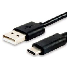 Kabel USB Equip USB-A - USB-C 1 m Czarny (12888107) 1128141 4015867198698