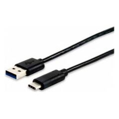 Kabel USB Equip USB-A - USB-C 1 m Czarny (12834107) 1128143 4015867198735