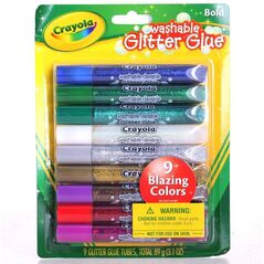 Crayola Klej brokatowy 9 kolorów (580158) 1209540 71662035273
