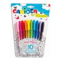 KW Trade Długopisy Carioca Fiorella, 10 kolorów (42775) 1244811 8003511427757