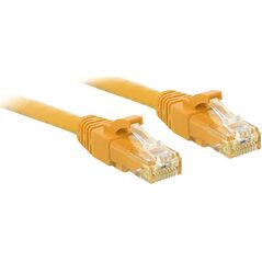 Lindy Patchcord UTP Cat6, 0.5m, żółty (48061) 1288374 4002888480611