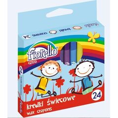 Grand Kredki Ĺ›wiecowe 24 kolory Fiorello 1310768 5903364244835