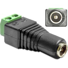 Delock Adapter 2 Pin - DC 2.5 x 5.5mm (65485) 1346638 4043619654857
