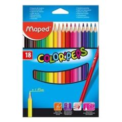 Maped Kredki trójkątne Colorpeps 18 kolorów 1358846 3154141832185