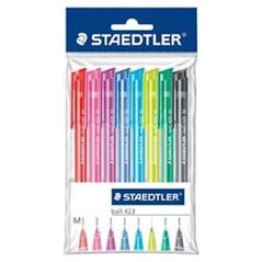 Staedtler Długopis trójkątny z przyciskiem ball 423M 8 kol. (198539) 1393641 4007817423097
