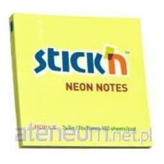 Stickn Notes samoprzylepny żółty neonowy (155275) 1411269 4712759211335