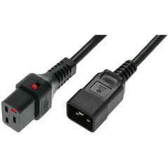 Kabel zasilający Digitus C20 - C19, 2m, czarny (IEC-PC1285) 1457241 5055290000006