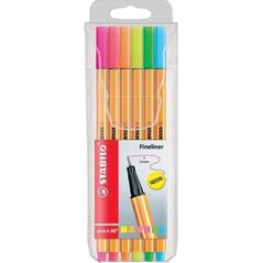 Stabilo Cienkopis Point 88 neon 6 kolorów etui (234847) 1463818 4006381493451