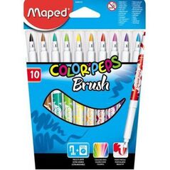 Maped Flamastry Colorpeps Brush 10 kolorów (175450) 1465611 3154148480105
