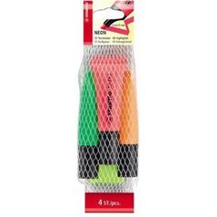 Stabilo Zakreślacz Neon 4 kol. żół/zie/pom/róż bls (135070) 1468974 4006381453721
