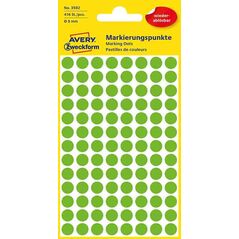 Avery Zweckform ETYK.ZF 3592 USUW KÓŁKA DO ZAZN ZIELONE - 3592 1470456 4004182035924