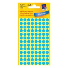Avery Zweckform ETYK.ZF 3011 8 MM KÓŁKA NIEBIESKIE ETYKIETA - 3011 1470473 4004182030110