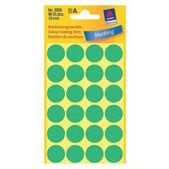 Avery Zweckform ETYK.ZF 3006 18 MM KÓŁKA ZIELONE ETYKIETA - 3006 1470740 4004182030066
