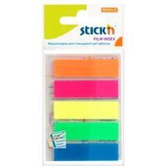 Stickn Zakładki indeks.samoprz. mix 5 kol. neon klasyczne (155296) 1475061 4712759000472