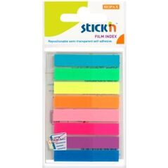 Stickn Zakładki indeks.samoprz. mix 8 kol. neon klasyczne (155307) 1475063 4712759214015