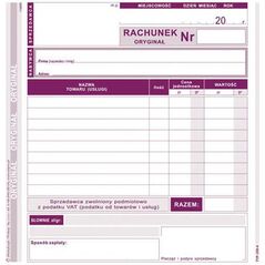 Michalczyk & Prokop D RACH.UPR.2/3 A5 2SKŁ.W.VAT 230-4 DRUK RACHUNEK - 230-4 1475368 5906858001679