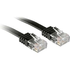 Lindy Patchcord płaski, Cat6, 2m, czarny (47522) 1478134 4002888475228