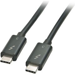 Kabel USB Lindy USB-C - USB-C 0.5 m Czarny (41555) 1478200 4002888415552